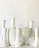 Assorted Milk Glass