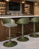 Mabel Adjustable Air-Lift Stool - Green