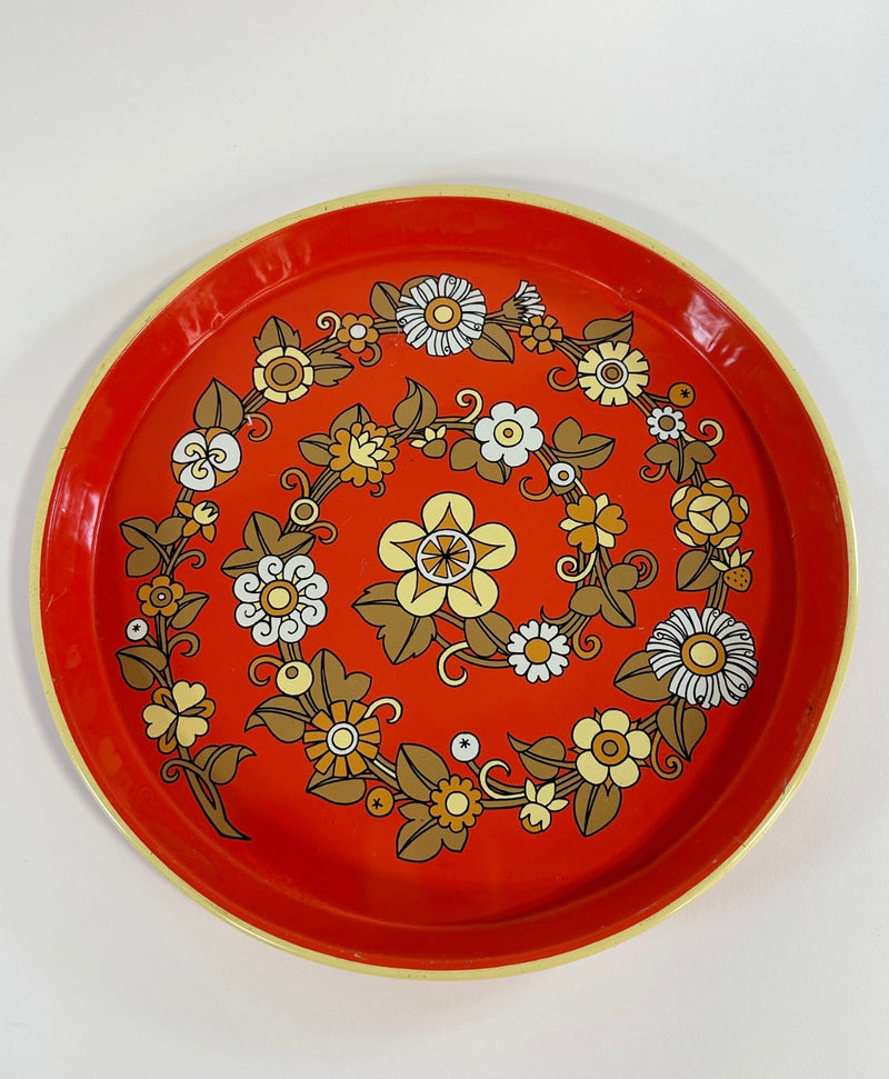 Red and Gold Decorative Tray