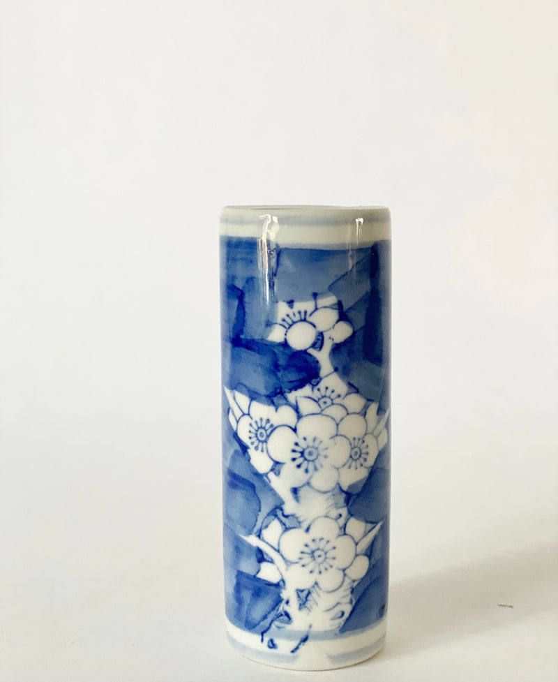 Chinoiserie Cylinder Mini Vase