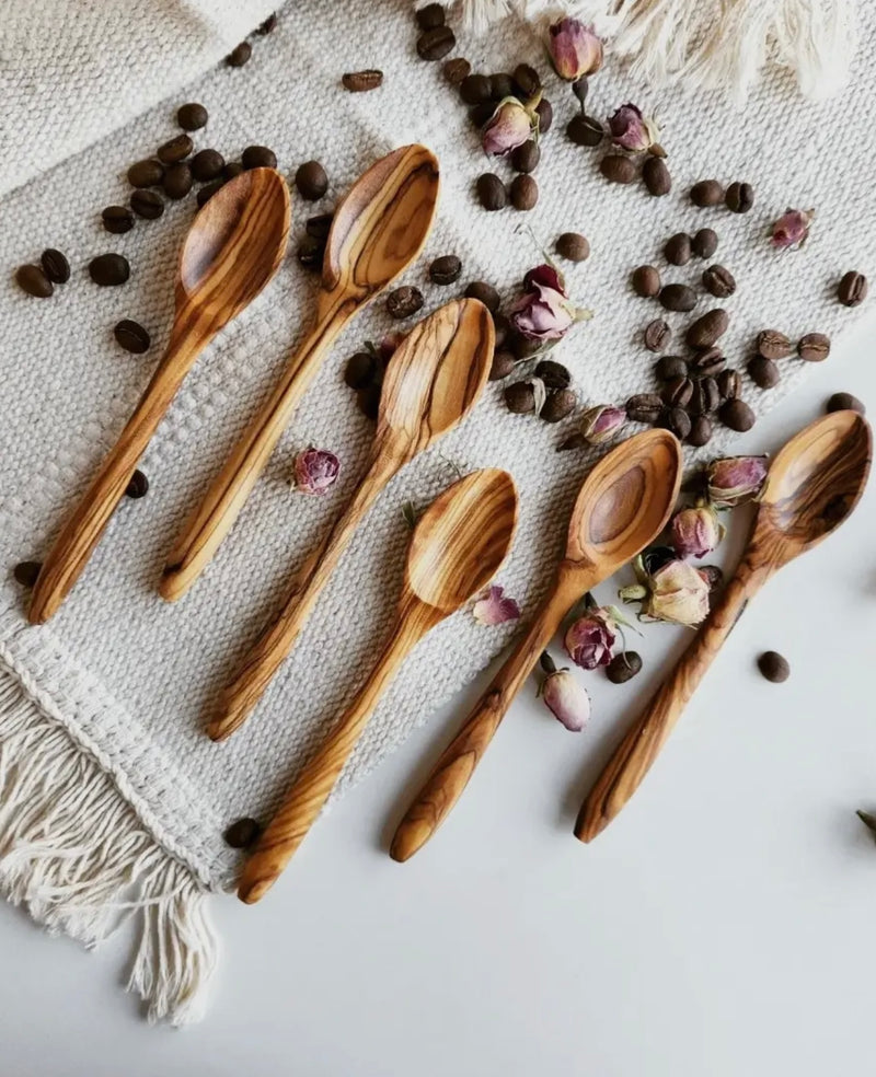 Olive Wood Mini Spoons