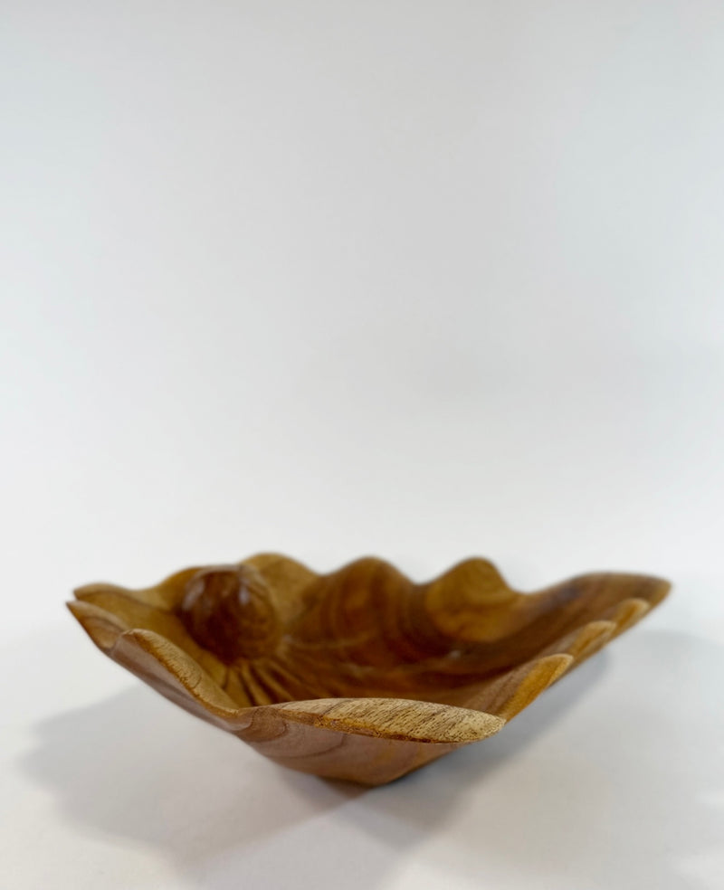 S/4 Solid Wood Shell Bowls