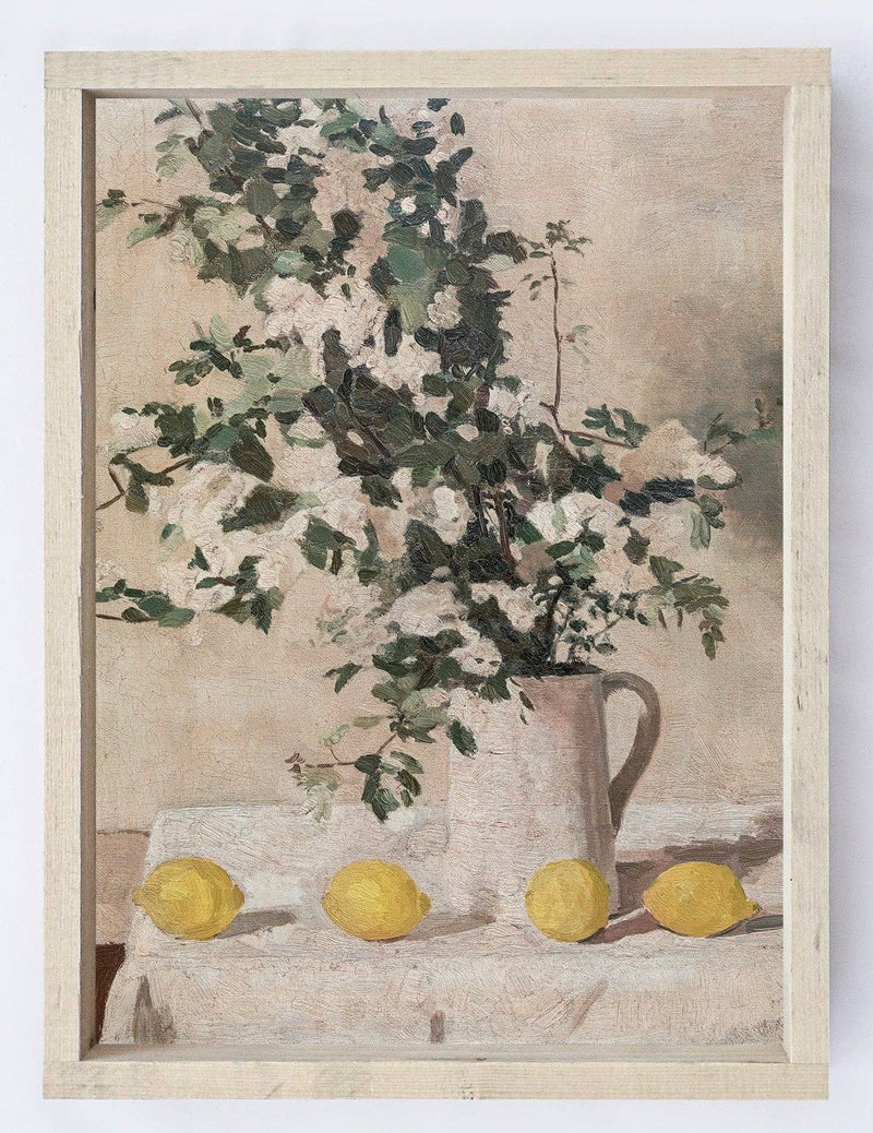 Framed Vintage Lemons Artwork