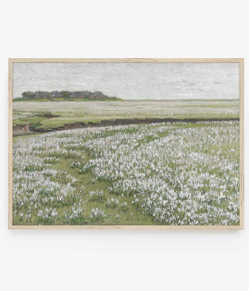 Vintage Floral Field Art Print