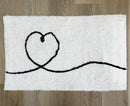 Heart Bath Mat