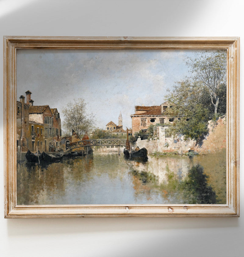 Vintage Canal Art Print