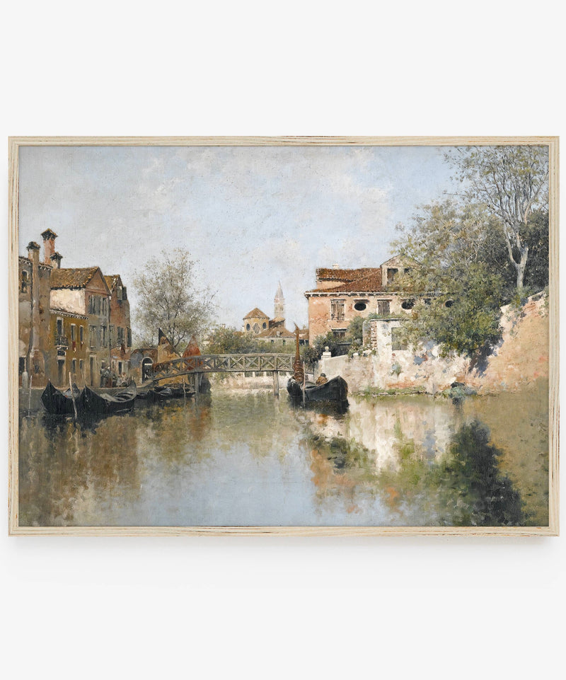 Vintage Canal Art Print