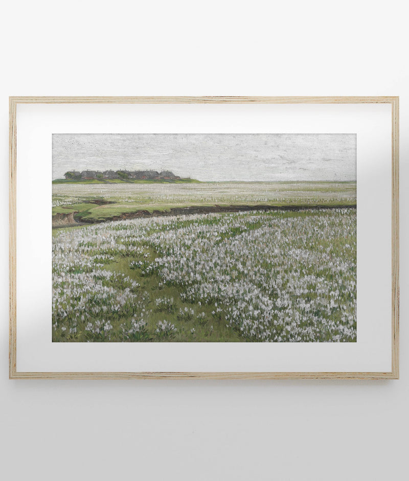 Vintage Floral Field Art Print
