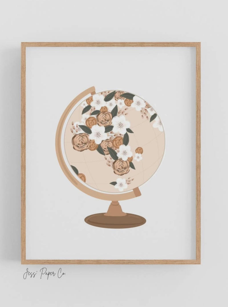 Globe Art Print