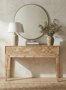 Mappa Console Table -Light Burl