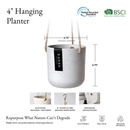 Faux Stone Hanging Pot -4"