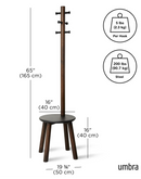 Pillar Stool/Coat Rack