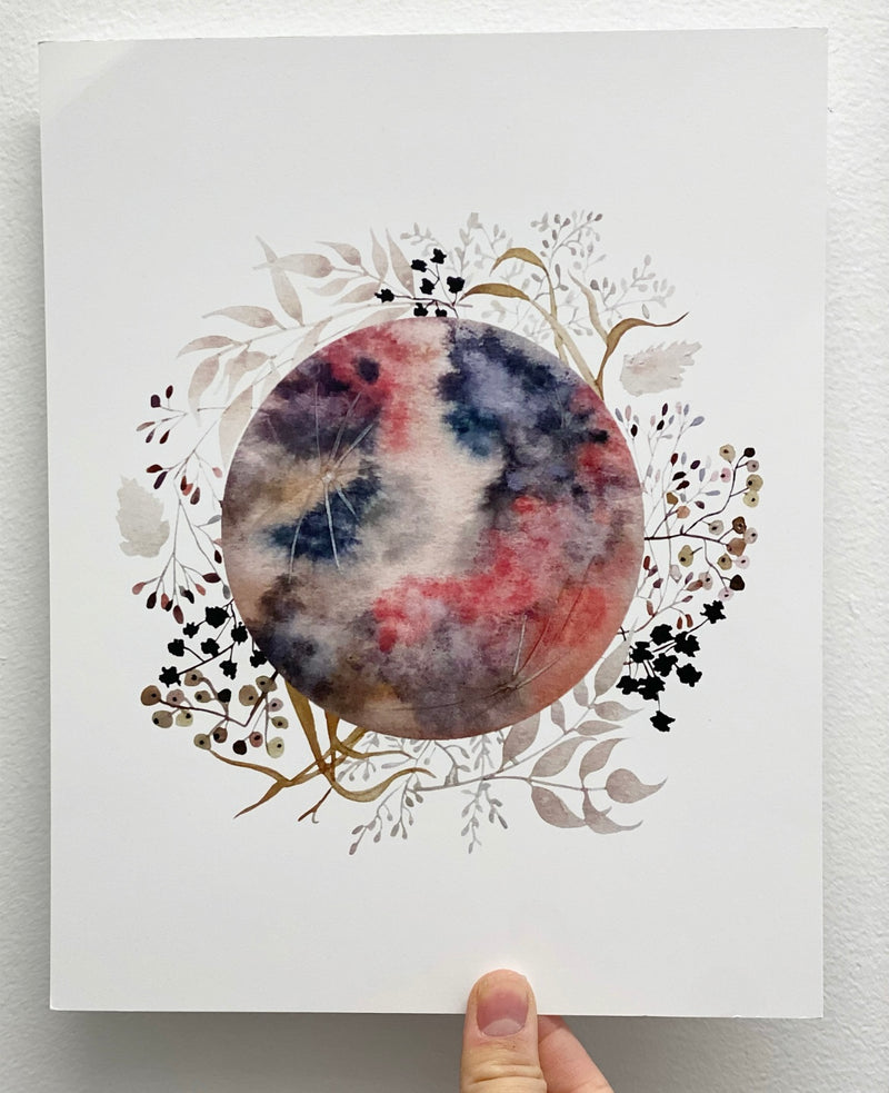 Rouge Moon Art Print