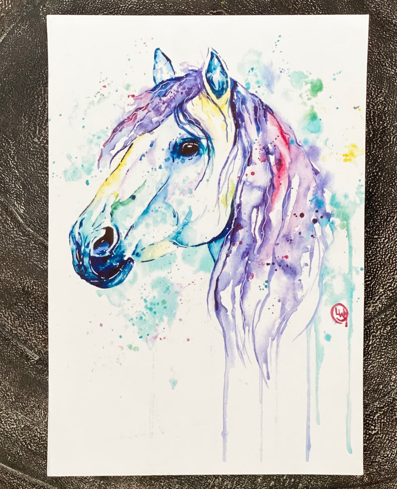 Colourful Horse Art Print
