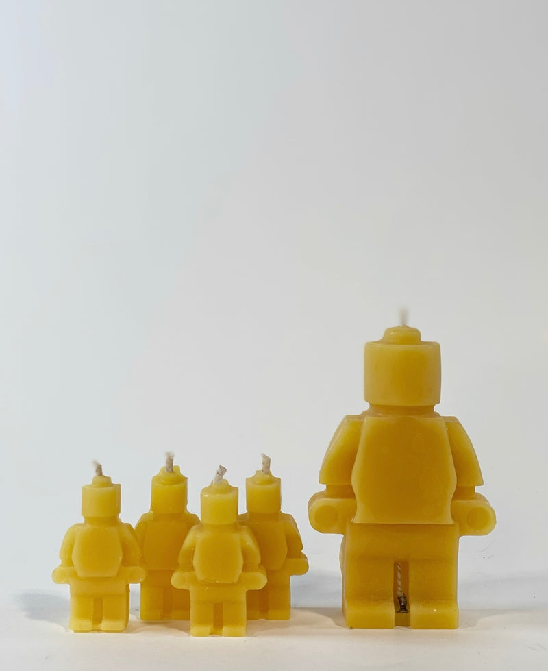 S/5 Beeswax Candles -Lego