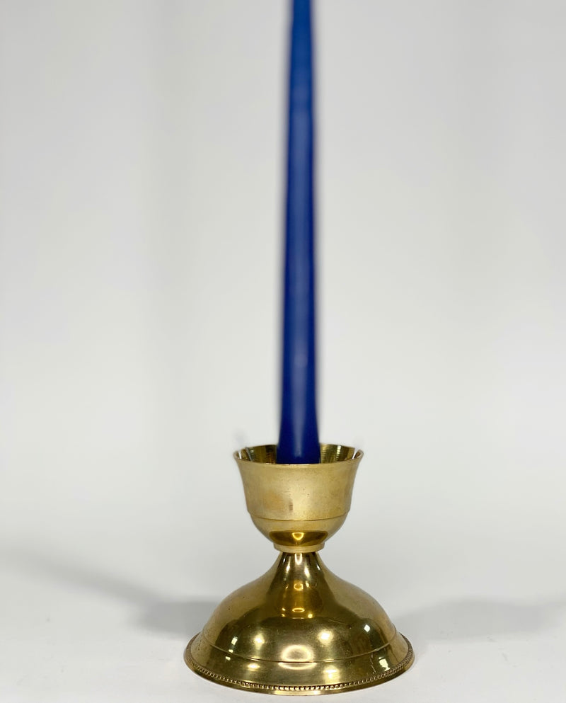 Bola Brass Candle Holder