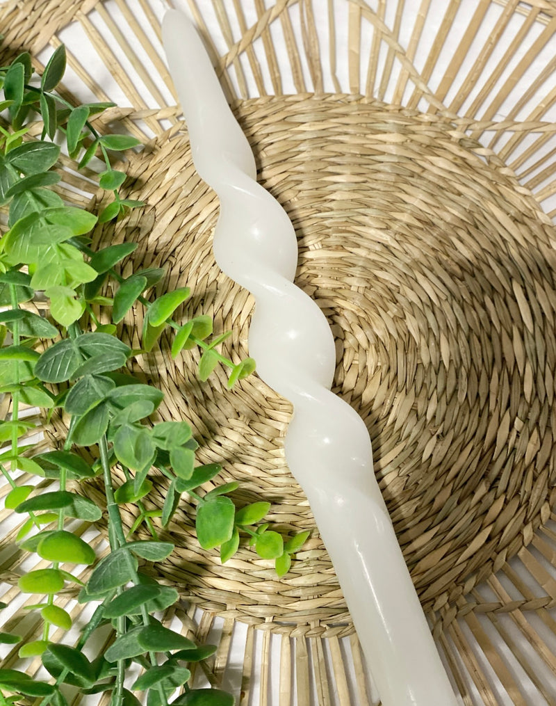 Twisty Candles -White