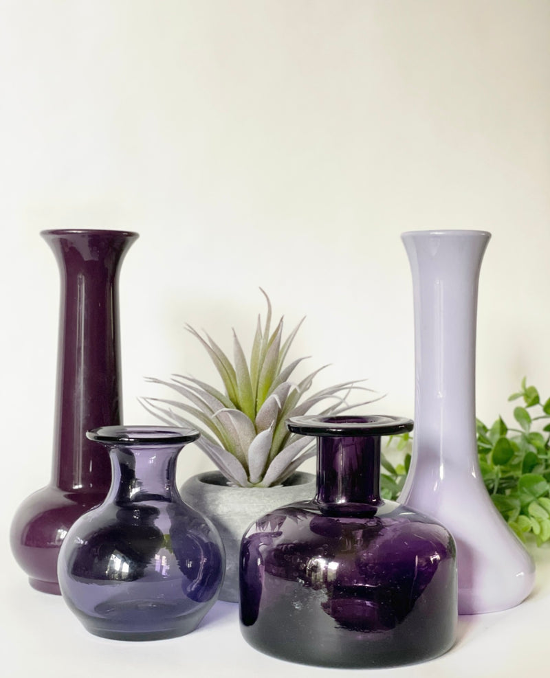 Assorted Purple Vases