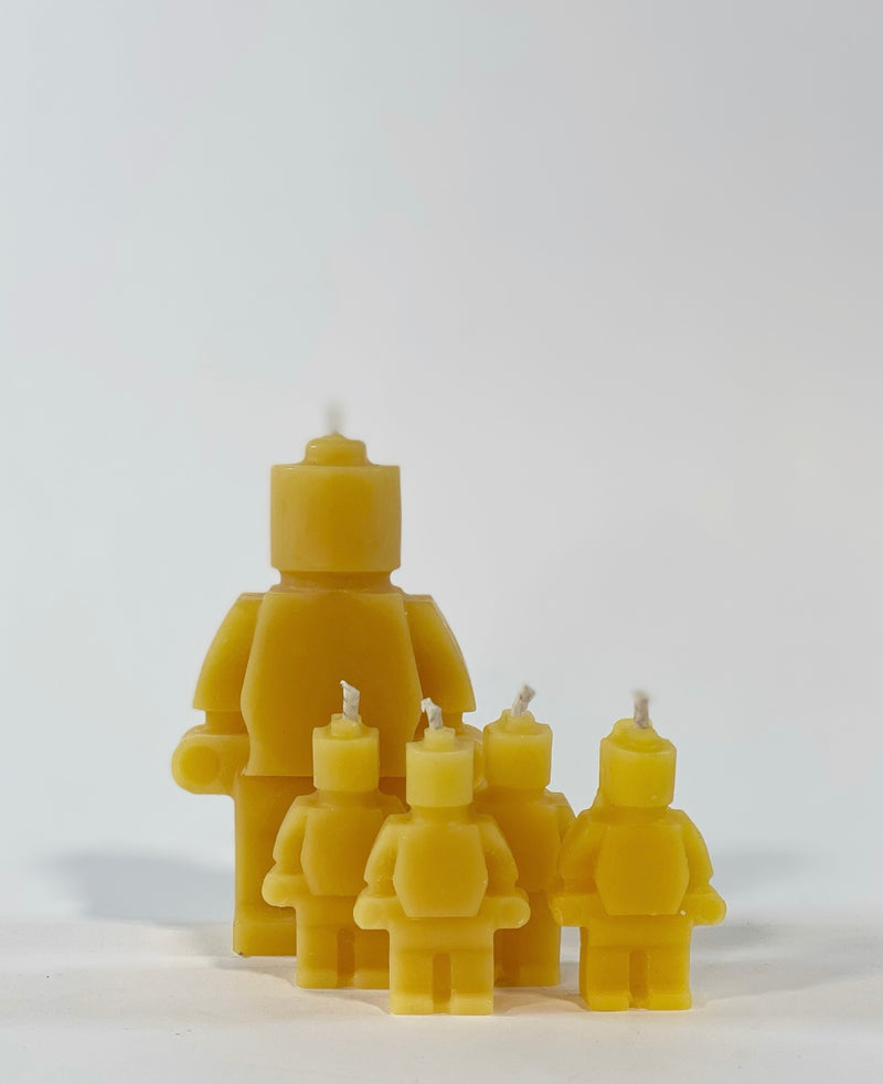S/5 Beeswax Candles -Lego