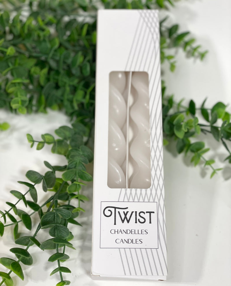 Twisty Candles -White