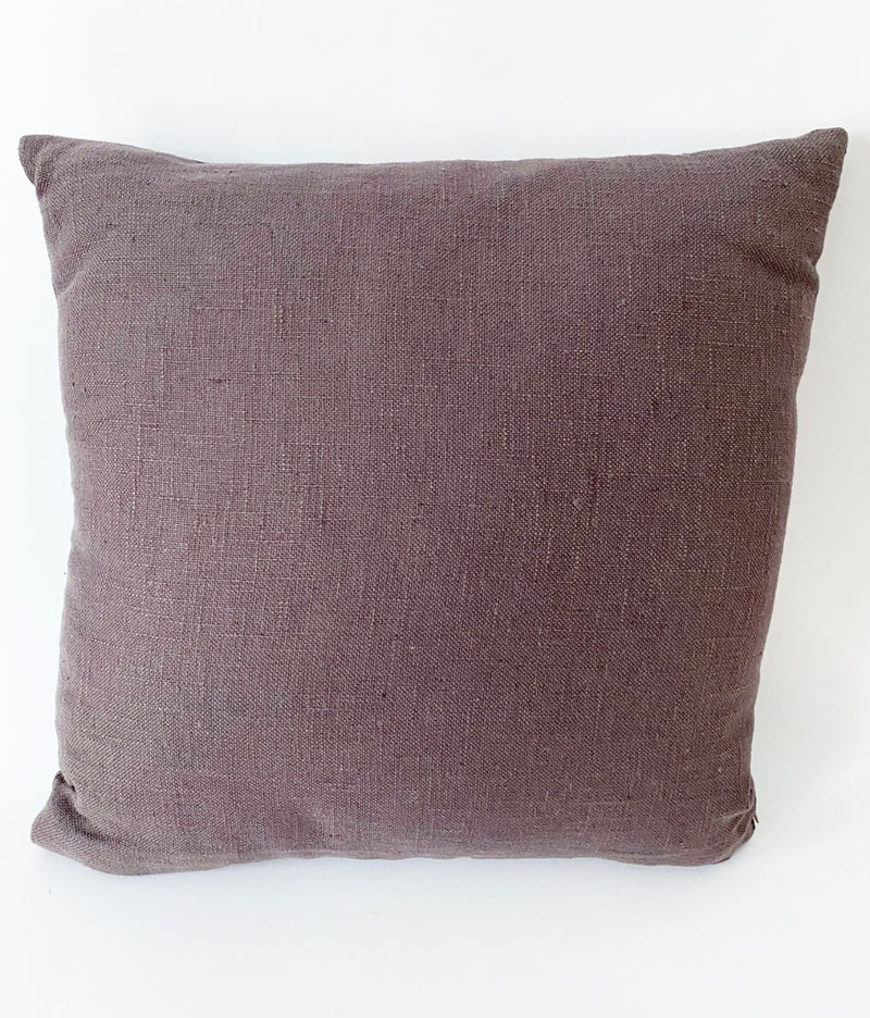 Brown Linen Pillow