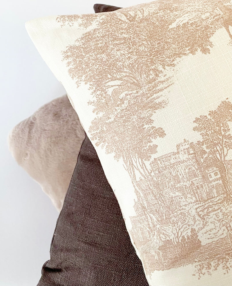 Brown Linen Pillow