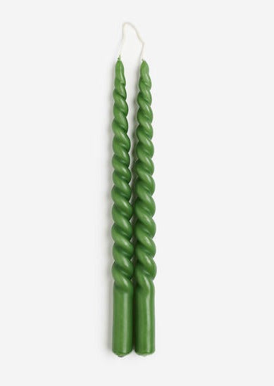 Twisty Candles -Green