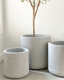Cement Vertical Score Planters