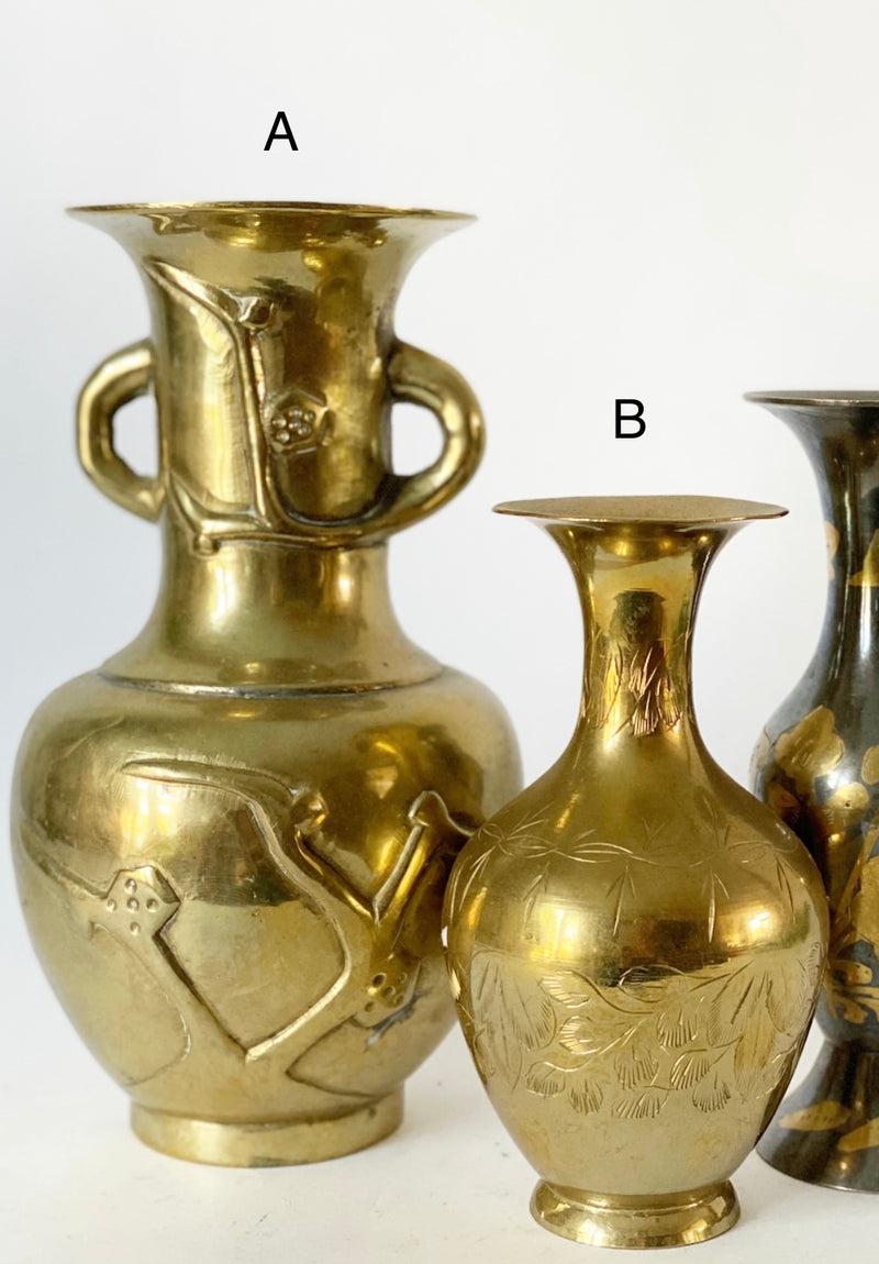 Gold Brass Vases