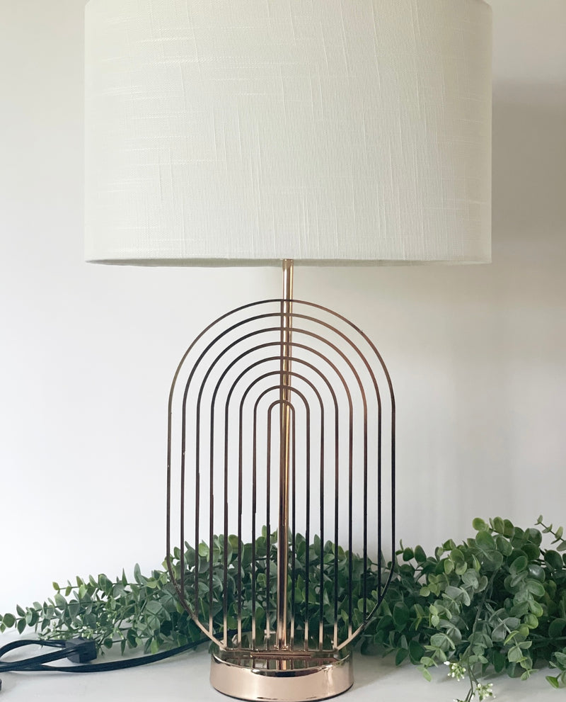 Pansy Rose Gold Table Lamp