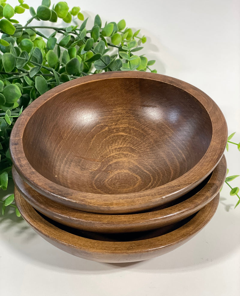 S/3 Wooden Pinch Bowls
