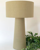 Olive Linen Table Lamp