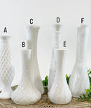 Assorted Milk Glass