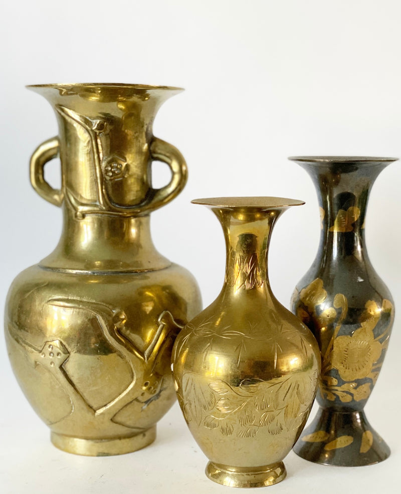 Gold Brass Vases