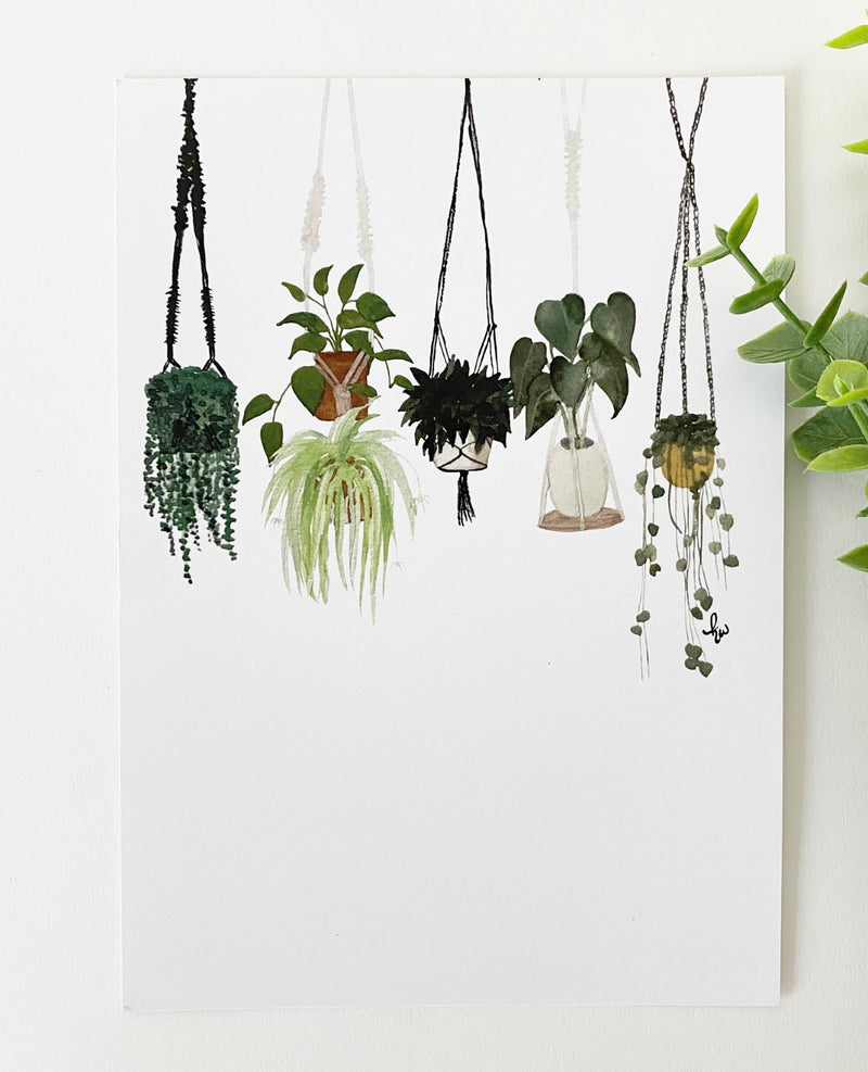 Kristen Aleida Hanging Plants Art Print