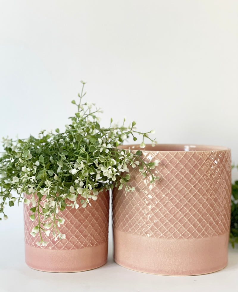 Criss Plant Pot -Pink