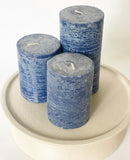 Blue Pillar Candles