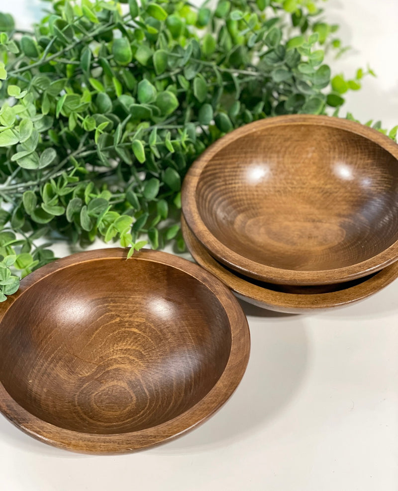 S/3 Wooden Pinch Bowls