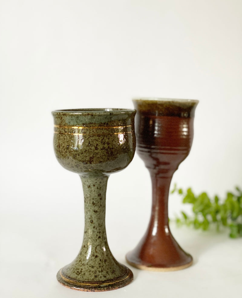 Single Pottery Goblets