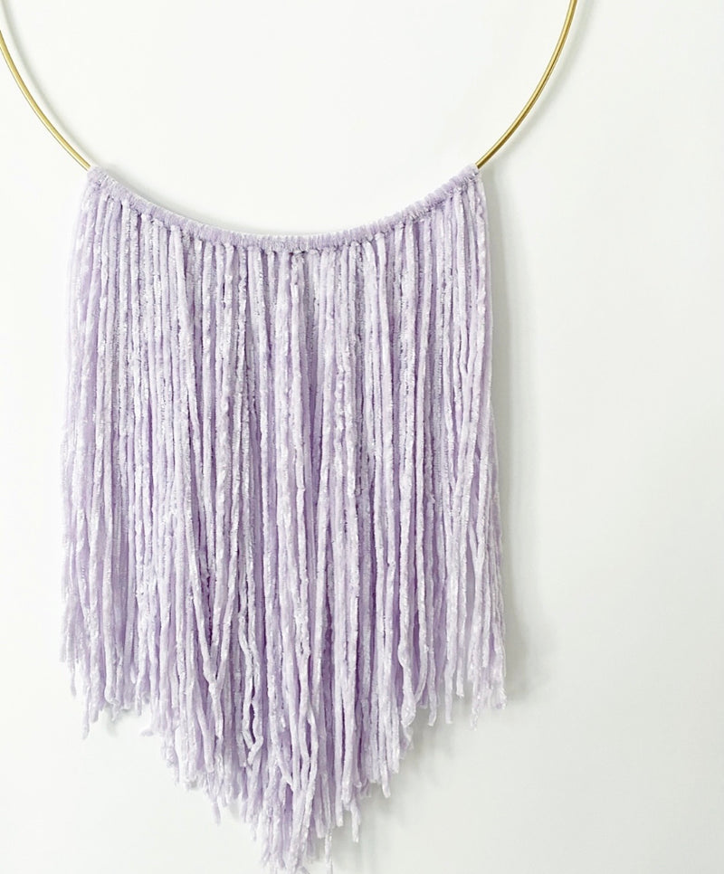 Purple Velour Hoop Art