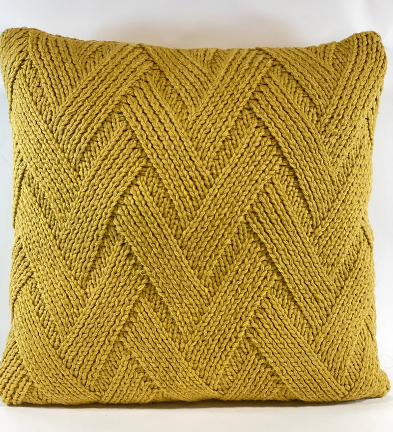 Lattice Knitted Pillow