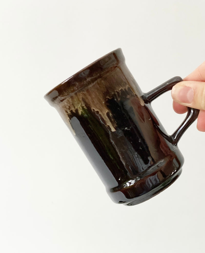 S/2 Drip redware Mugs