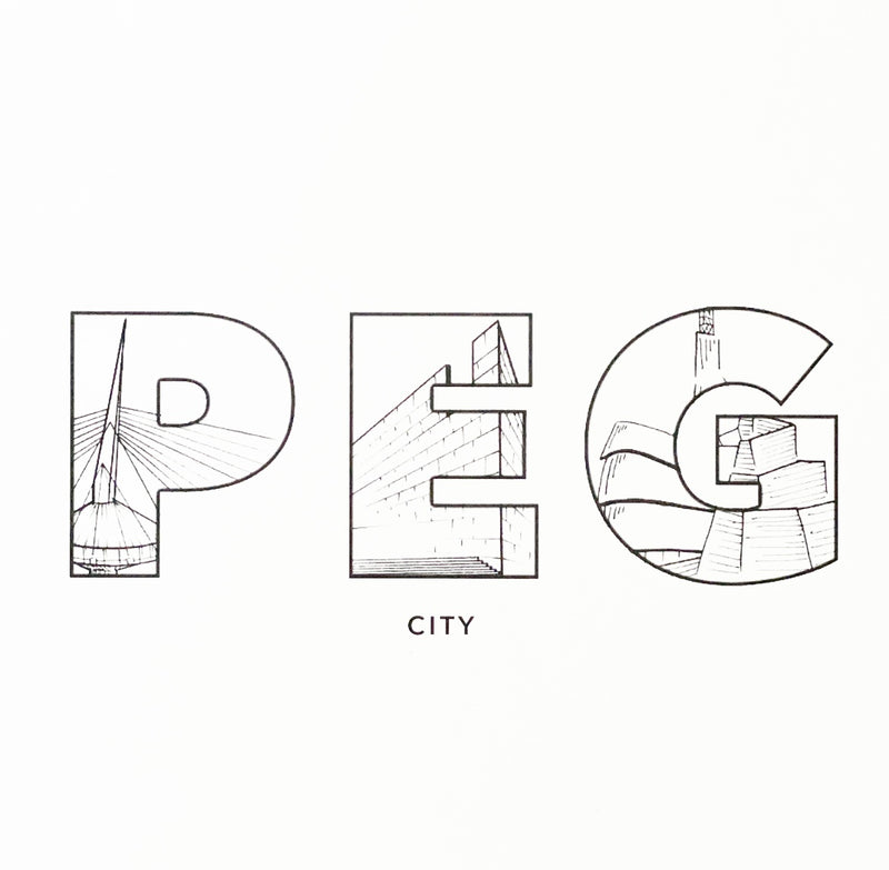 Peg City Landmarks Art Print