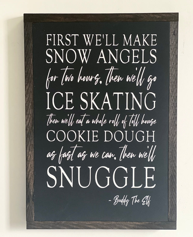 "Buddy" Chalked SIgn