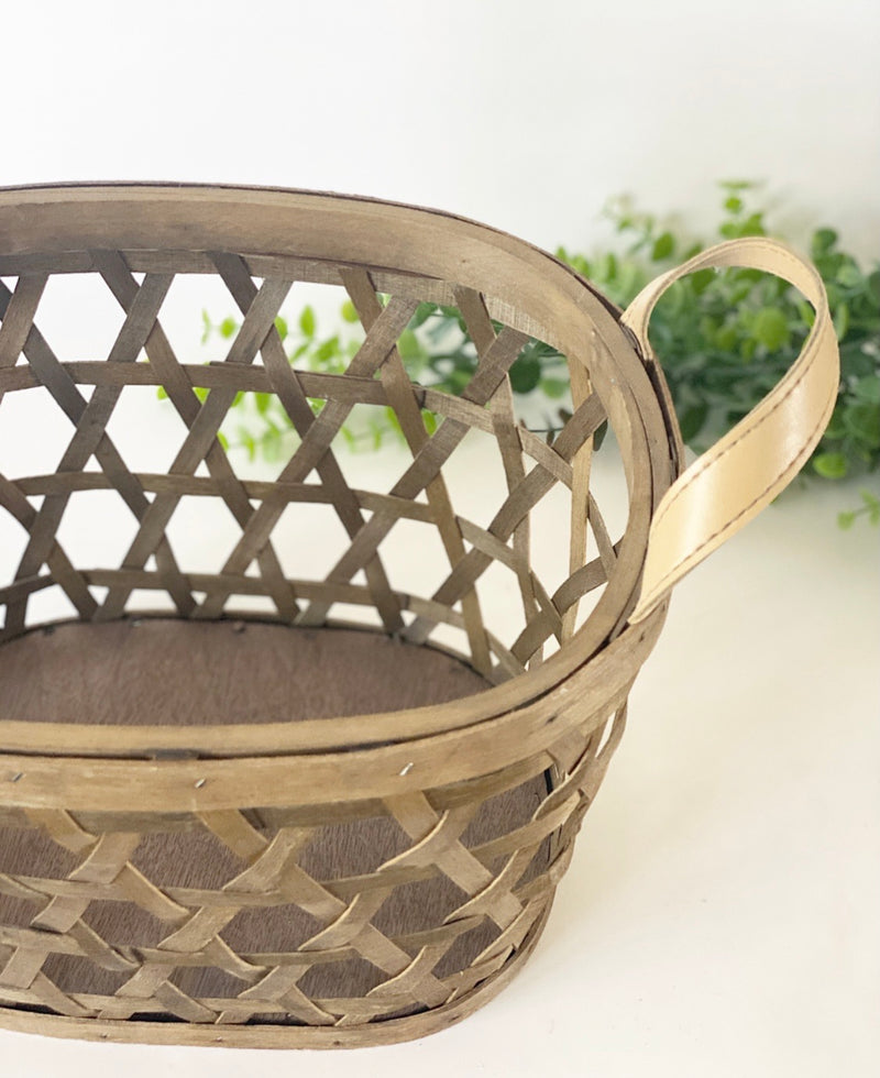 Woven Basket With Handles