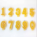 Number Beeswax Birthday Candles