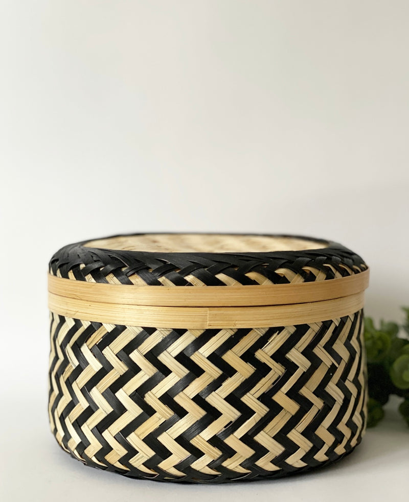 S/3 Debs Bamboo Basket with Lids