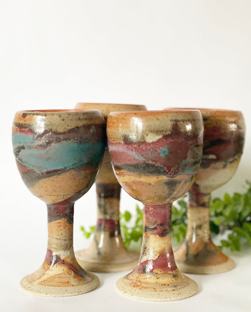 S/4 Pottery Goblets