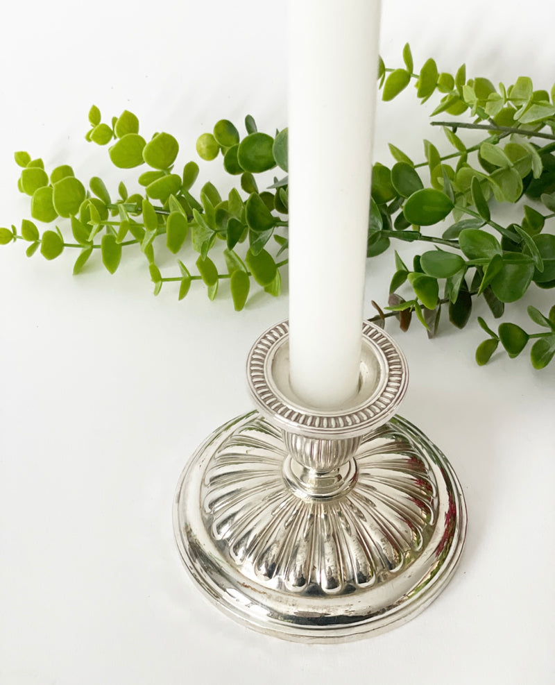 Solid Silver Candle Holders