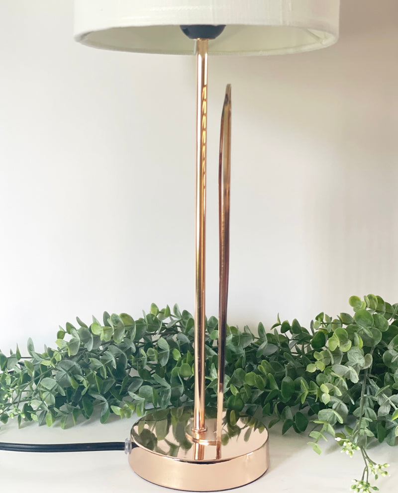 Pansy Rose Gold Table Lamp